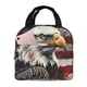 thumbnail image 1 of Balery Retro American Eagle A Bolsa de Almuerzo Aislada – Caja de Almuerzo con Papel de Aluminio Grueso, Mantiene la Comida Fresca por 4 Horas, 1 of 8