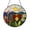 Acrylic 3.5 Inch, variant on Wildflower Field Stained Glass Window Hanging Round Decorative Glass Art for Home Interior Decor