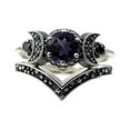 thumbnail image 1 of Kcodviy Bijoux Lune Cadeaux pour Bijoux pour Femmes Bagues Femmes Améthyste Rouge Lune Bagues Réglables pour Femmes Bague Bagues, 1 of 9