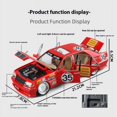 thumbnail image 4 of 1:24 Benz S W140 320SEL Modified Version Super Racing Car Alloy Metal Diecast Model Car Collecting Hobbies Ornaments silver with box, 4 of 6