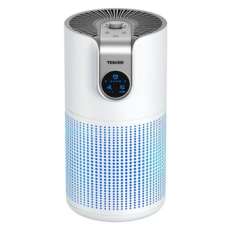 Mooka Air Purifiers for Home Large Room Up to 1500ft² with Aromatherapy, HEPA Air Purifier Air Filter Cleaner 15dB, White