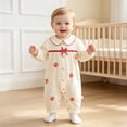 thumbnail image 2 of JFOPQVSM Newborn Baby Girl Clothes Preemie Fall Winter Floral Outfits Infant 0 3 6 12 18 Months Romper,Cute Babies Jumpsuits, 2 of 6