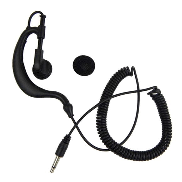 Forma de G 3.5MM Jack Radio bidireccional Auricular individual Solo escucha Walkie Talkie Auricular para Kenwood sidaley TX0747-00