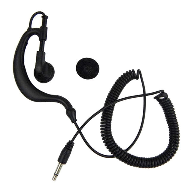 Forma de G 3.5MM Jack Radio bidireccional Auricular individual Solo escucha Walkie Talkie Auricular para Kenwood seitruly TX0747-00