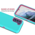 thumbnail image 4 of Galaxy S21 FE 5G Cases, Sturdy Case for Galaxy S21 FE 5G 6.4", Tekcoo Full-Body Heavy Duty Armor Hard Plastic & Shock Absorption Rubber Rugged Bumper 3-in-1 Case Cover -Mint, 4 of 7