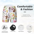 thumbnail image 6 of Picia Happy Easter1 pattern Mens Swim Trunks with Compression Liner Stretch Beach Shorts Quick Dry with Zipper Pockets No-Chafing Board Shorts-Medium, 6 of 9