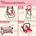thumbnail image 3 of Litti Pritti 18-Inch Baby Doll Nursery Playset - Baby Doll Accessories Set with Swing, Crib, High Chair, and Carrier - Baby Doll Furniture for Girls - Suitable for 18-Inch Dolls and Kids Ages 3 and U, 3 of 7