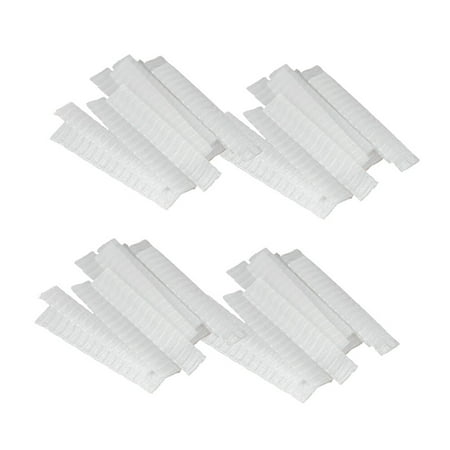 

100Pcs 12x1cm Makeup Brushes Protective Covers PE Plastic Brushes Net Makeup Brushes Sleeves White