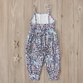 thumbnail image 5 of IROINNID Girls' Casual Sleeveless Jumpsuits Spaghetti Strap Loose Romper Long Pants with Pockets, 5 of 9