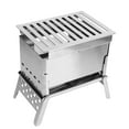 Folding Wood Burning Stove Heating Folding Portable BBQ Kits for