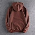 thumbnail image 4 of GrmtClth Hoodie Men Quarter Zip Sweatshirt warm Long Sleeve Pullover Tops 2025 Fall Running Hooded Outerwear with Pockets Brown XXL, 4 of 6