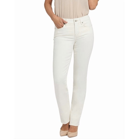 NYDJ womens Marilyn Winter White Straight Leg Jean, 10