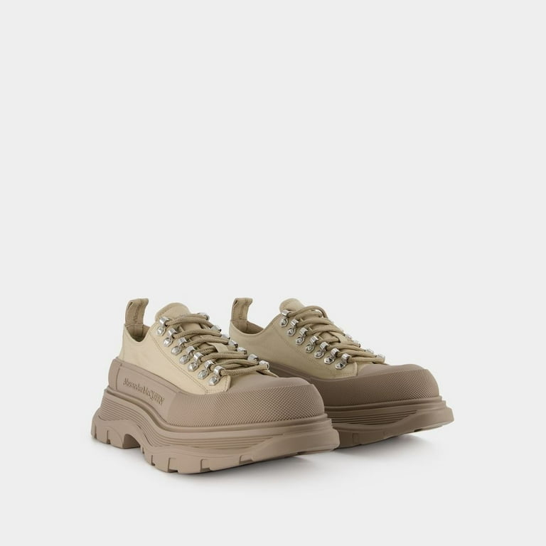 スニーカー Tread Slick Sneakers - Alexander Mcqueen - Brown - Canvas Alexander Mcqueen Tread Slick Sneakers - Brown - Canvas