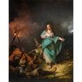 thumbnail image 2 of Philippe-Jacques de Loutherbourg 15x18 Black Ornate Wood Framed Double Matted Museum Art Print Titled - The Betrayal of Christ (1798), 2 of 5