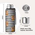 thumbnail image 7 of 20 Oz Paw Print Sonstripes Coffee Tumbler Double Wall Insulated Stainless Steel Water Bottle | Metal Reusable Thermoses Flask with Cup Cap | Leak & Sweat Proof with Anti-Dust Lid, 7 of 7