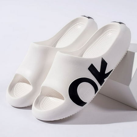 

2024 New Summer Beach Slippers Men‘s Outer Wear Wear-resistant Home Bathing Slippers Not Stinky Feet EVA Slippers Women