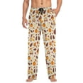 thumbnail image 4 of Men's Sleep Pants Lightweight Pjs Sleepwear Comfortable Lounge Pants Bottom Pants with Pocket Autumn and Thanksgiving, 4 of 7