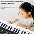 thumbnail image 7 of BIGFUN Black 37 Keys USB Electronic Piano for Kids with Built-in Stereo Speakers Microphone 8 Tones 8 Rhythms 6 Demo Songs 4 Percussion, 7 of 7