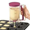 thumbnail image 3 of Pancake Batter Dispenser, Kitchen Essential for Pancakes, Cupcake, Waffle, Cake Crepe, Batter Separator Maker with Measuring Markings, Pou,A, 3 of 4