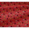 thumbnail image 4 of oneOone Cotton Jersey Red Fabric Merry Christmas Craft Projects Decor Fabric Printed By The Yard 58 Inch Wide, 4 of 4