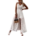 thumbnail image 4 of Txlixc Body informal para mujer, color sólido, con encaje floral, sin mangas, con tirantes Txlixc Estilo de ocio, 4 of 9