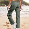 thumbnail image 7 of EDFBUYKRS Wide Leg Sweatpants Women Tall 34 Inseam Women's Casual Pants High Waisted Straight Leg Trousers with Drawstring Pockets Comfortable Stretchy for Daily Wear Gym Outdoor Riding Xxl, 7 of 7