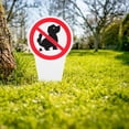 thumbnail image 3 of No hay letreros de caca para perros sin letrero de patio de advertencia de caca con estaca para la decoración del jardín del jardín del jardín, 3 of 8