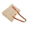 thumbnail image 2 of Bolso de hombro para mujer, moderno, informal, con cierre de cremallera marrón, 2 of 9