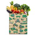 thumbnail image 1 of Construction Themed Reusable Fabric Tote Bag - Large Capacity Washable & Foldable, 1 of 6
