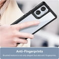 thumbnail image 6 of Case for Moto G85 5G,Moto G85 5G Case,Transparent TPU+PC Acrylic Protective Military Grade  Heavy Duty Protection Phone Case for Motorola Moto G85 5G(Black), 6 of 8