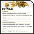 thumbnail image 4 of Diecast Masters Caterpillar 140H Motor Grader, Core Classics Series Cat Trucks & Construction Equipment | 1:50 Scale Model Diecast Collectible Model 85030C, 4 of 8