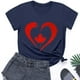 thumbnail image 5 of Camisas de Manga Corta para las Mujeres Impresión de Manga Corta Cuello Redondo, Camisa Casual de Poliéster para las Mujeres, Lavado de Manos, 5 of 6