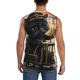 thumbnail image 4 of Fotbe Adorable Kitten On Mini Train Men's Camiseta sin Mangas Estampada para Hombres, Playera Casual para Gimnasio, Entrenamiento, Playa-XX-Large, 4 of 7