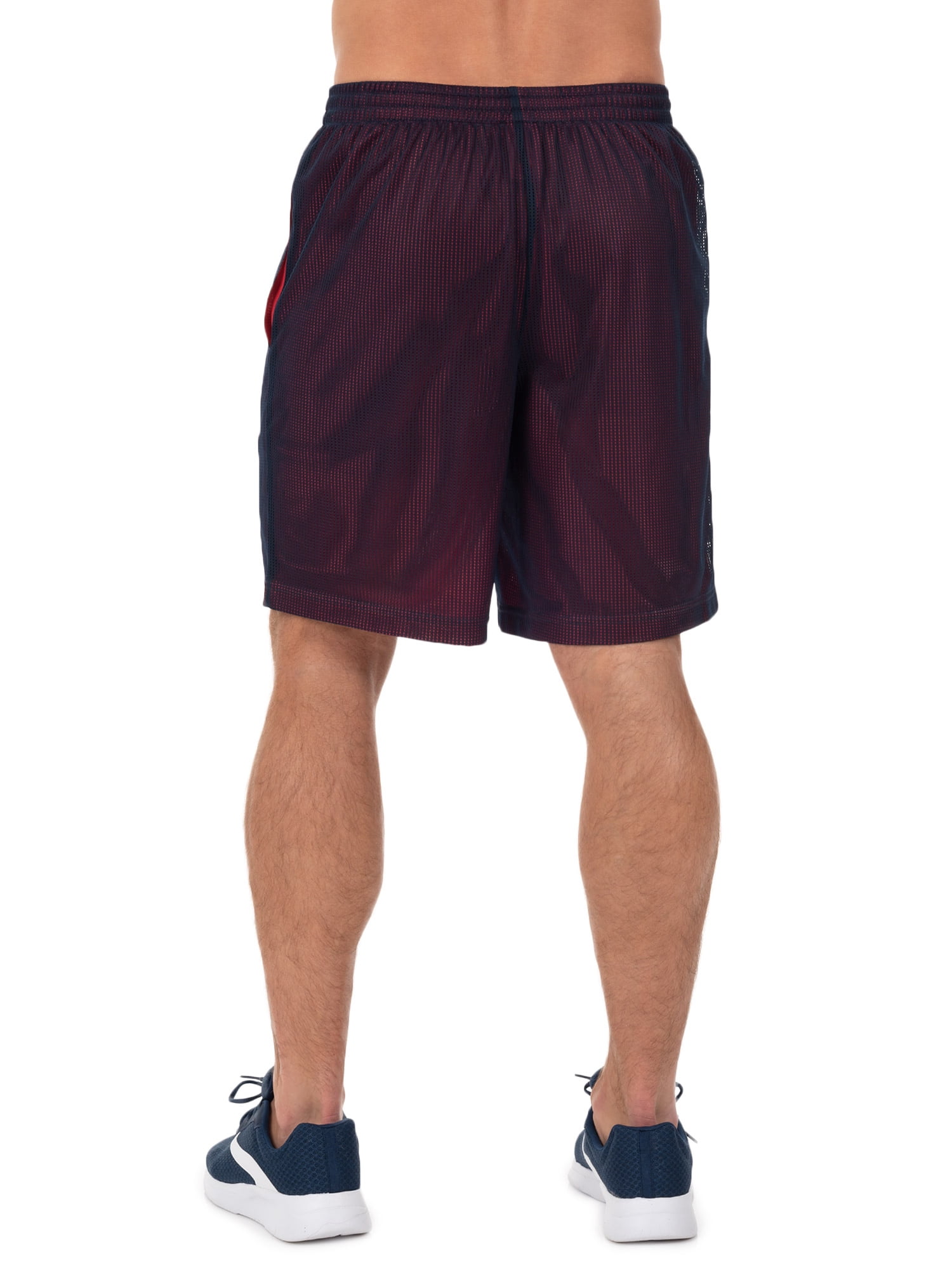 Athletic Works Men's 8" Active Grid Mesh Drawstring Shorts, 2-Pack, Sizes S-3XL