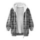 thumbnail image 4 of ICHUANYI Liquidación Moda Mujer Manga Larga Frente Abierto Ropa de Abrigo Suelta Impresión Blusa Abrigo Tops Bolsillos Blusa ICHUANYI WER2023082201871, 4 of 5