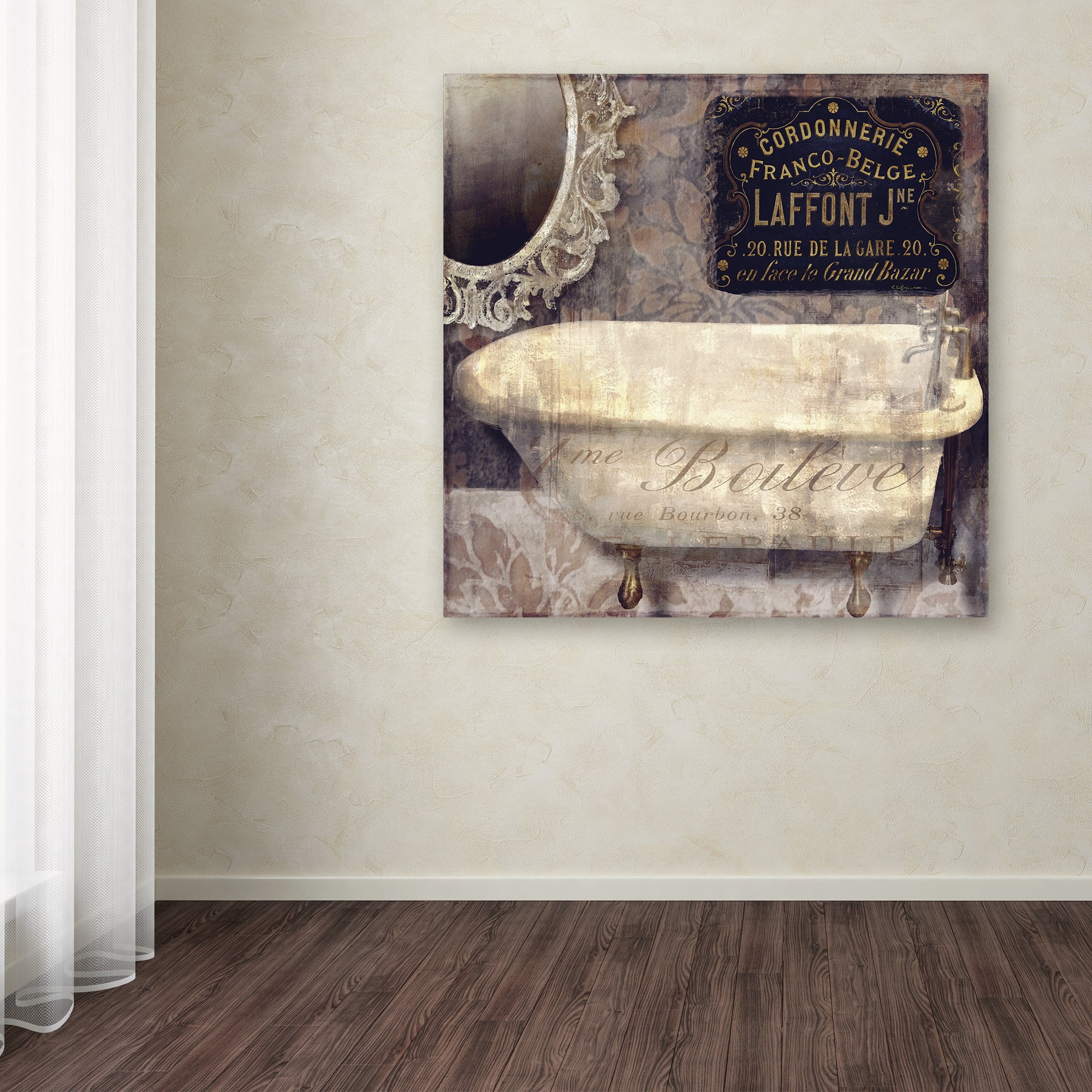 Trademark Fine Art "Le Bain Paris I" Canvas Art by Color Bakery