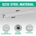 Closet Shelves Wall Mounted 2Pack, 4 ft x 12in White Wire Shelving for