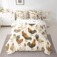 thumbnail image 2 of Castle Fairy Animal Chicken Twin Bedding Sets 7-Piece for Boys Girls,Rustic Farmhouse Bedding Comforter Set Microfiber,Vintage Aesthetic Breathable Sheet Sets,Breathable Home Decor,Reversible, 2 of 8