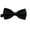 Black, variant on Men's Satin Solid Color Bow Tie Pre-Tied Bowtie for Suit Shirt Parties Weddings,One Size