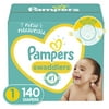 Pampers Swaddlers Diapers, Giant Pack, Size 1, 140 Count