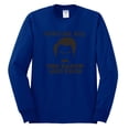 thumbnail image 2 of Parks and Recreations Give Me All The Bacon and Eggs Pop Male Long Sleeve Shirt, Royal, Medium, 2 of 3