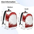 thumbnail image 2 of Vsdgher Winter Christmas Snowflake Print Canvas Backpack Travel Rucksack Unisex Knapsack 15.7/17.7Inch Laptop Backpack for Work,College-Medium, 2 of 5