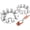 Standard-ACN35, variant on 33mm Chrome Front Axle Wheel Cover Set for Semi Trucks ABS Plastic Wheel Hub Caps with Screw-On Lug Nut Covers 2 Front Axle Wheel Hubcaps (Spiked)