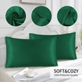 thumbnail image 6 of RFUGUG Set of 2 Luxury Silk Pillowcases - Premium 20*26in Satin Smoothness for Unmatched Comfort, Hypoallergenic, Easy Care, Elegant Addition to Your Bedding - Queen Size, Machine Washable, 6 of 6