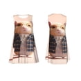 thumbnail image 7 of Picia Cute Mouse In Glasses Print Women’s Sleeveless Midi Swing Dress – A-Line Pleated Tank Sundress, Comfortable and Flowy T-Shirt Dress, 7 of 7