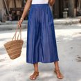 thumbnail image 4 of LIBRCLO Womens Capri Pants Wide Leg Elastic Waist Summer Pants with Pockets Loose Breathable Comfortable Workout Trousers, 4 of 8
