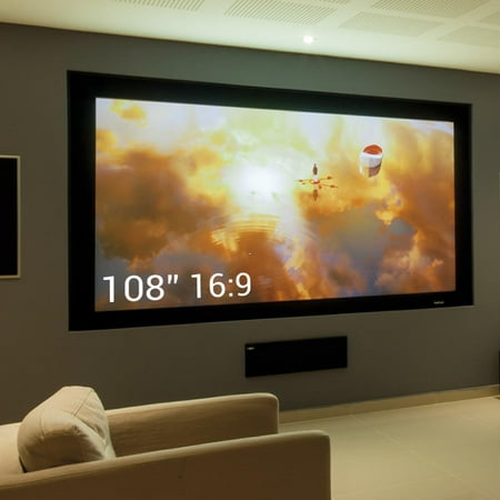 Primecables 108 Portable Projector Screen 16 9 Wall Ceiling Mount Projection Screen Walmart Canada