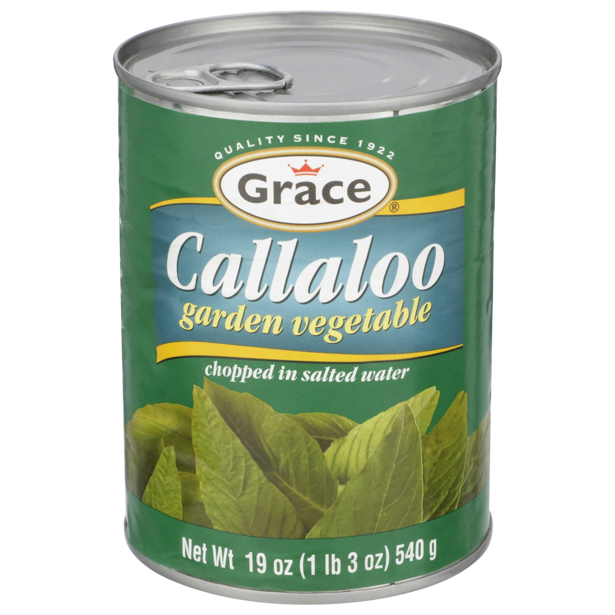 Grace Callaloo in Salt Water, 18 oz Can