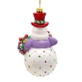 thumbnail image 3 of Kurt Adler 7" Bellissimo Glass Snowman With Candy Cane, 3 of 4