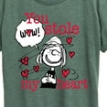 thumbnail image 3 of Peanuts - Patty Stole My Heart - Women's Short Sleeve Graphic T-Shirt, 3 of 6